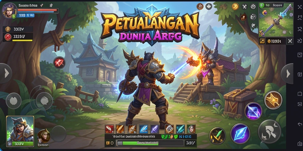 Tampilan gameplay seru di dunia ARPG 333V.