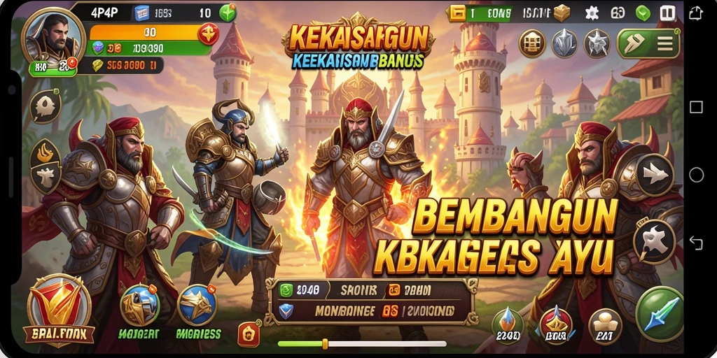 Tampilan gameplay 4P4P yang menampilkan strategi bisnis.