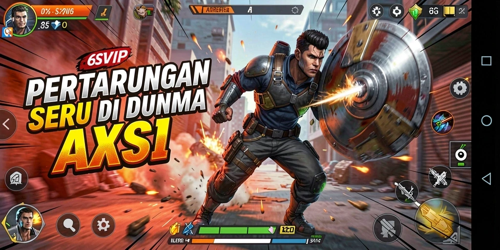 Gameplay seru di 6SVIP dengan pertarungan mendebarkan.