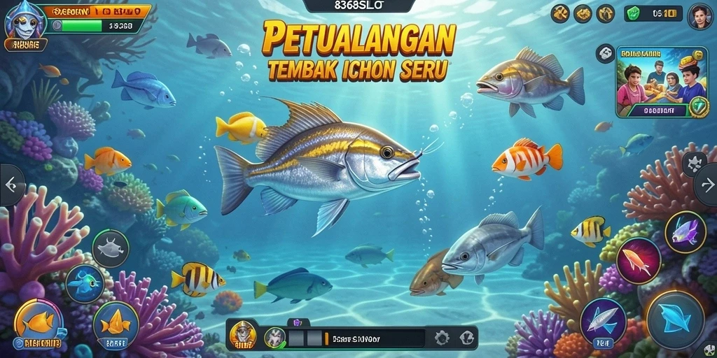 Screenshot gameplay menampilkan momen seru saat menangkap ikan.