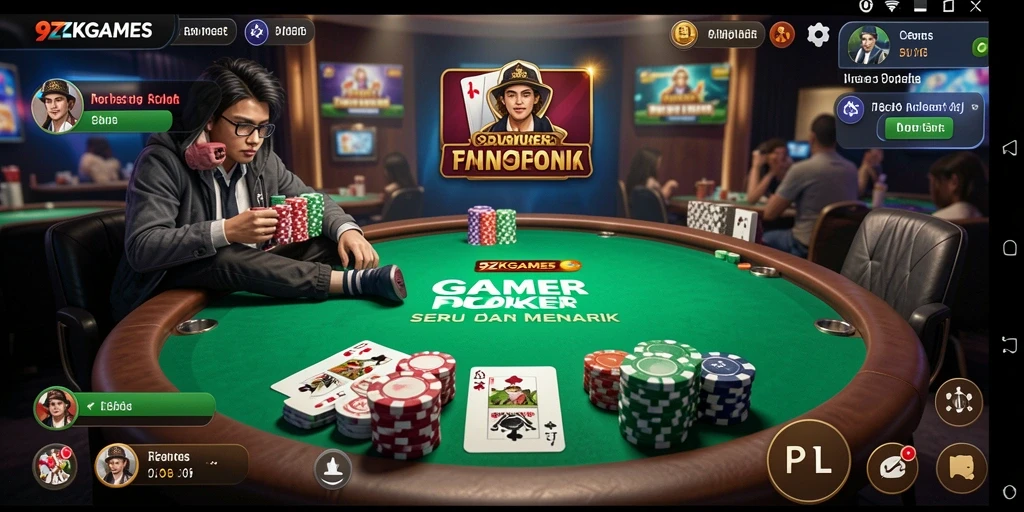 Tampilan gameplay seru dalam 9ZKGAMES dengan pemain yang berkompetisi.