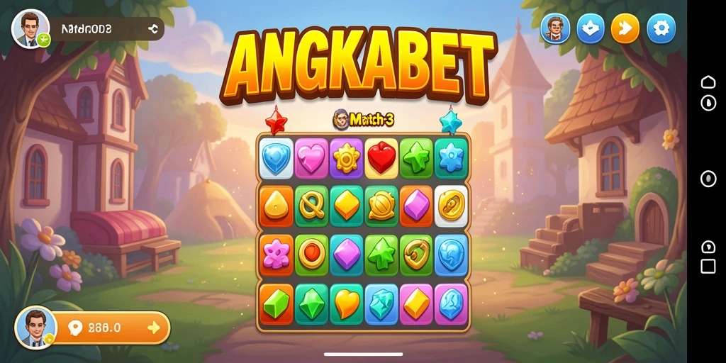 Tampilan gameplay seru dan penuh warna dari ANGKABET.