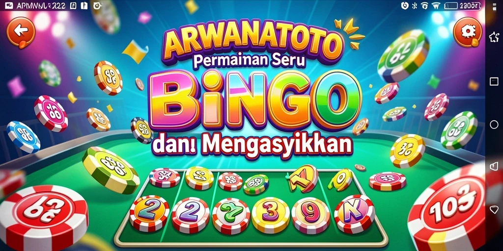 Tampilan gameplay seru ARWANATOTO yang penuh warna.