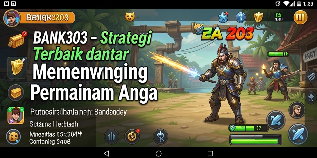 Tampilan gameplay menarik dari BANK303 yang menunjukkan strategi pertarungan.