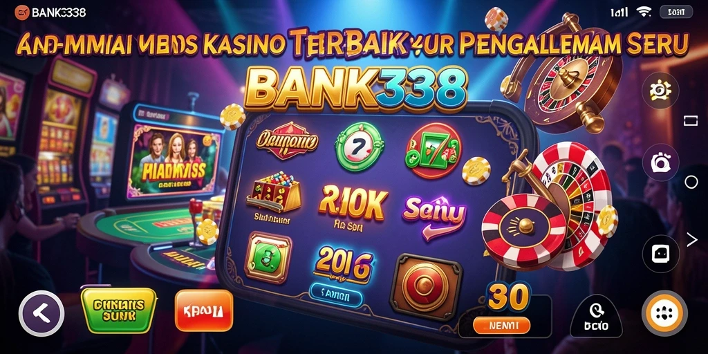 Screenshot utama BANK338 menampilkan gameplay mendebarkan dalam kasino.