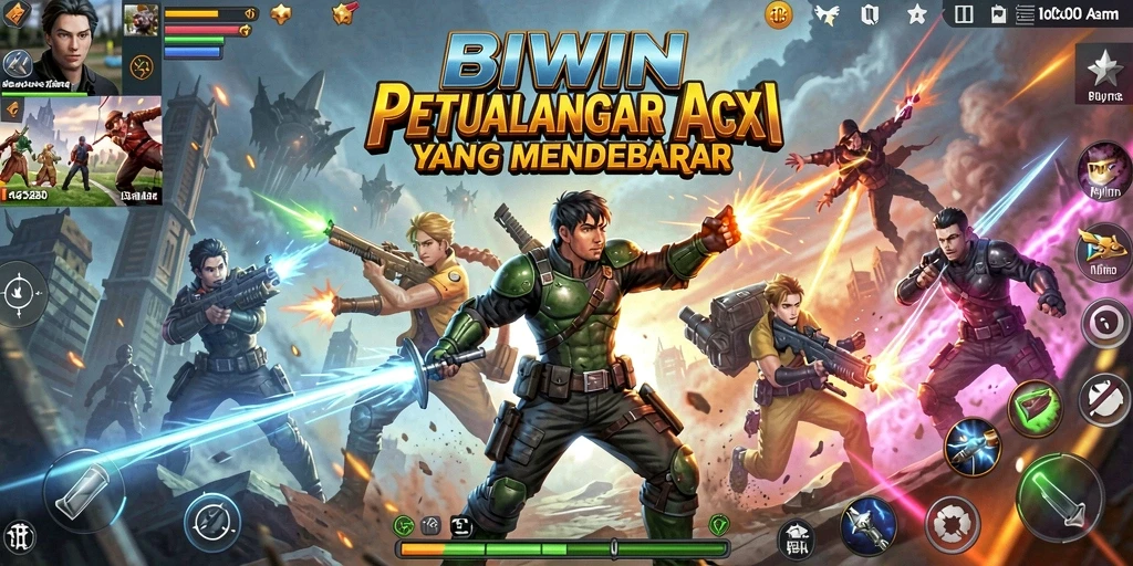 Tampilan gameplay seru dari BIWIN yang penuh aksi mendebarkan.