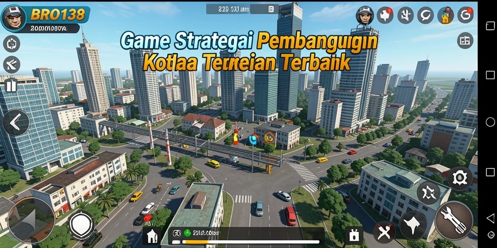 Screenshot utama BRO138 menampilkan strategi pembangunan kota yang menarik.