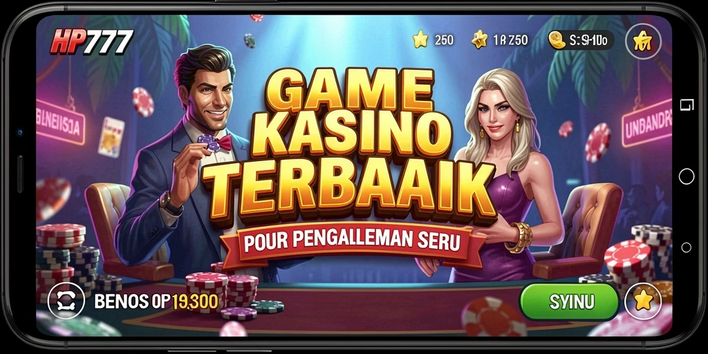 Tampilan menarik dari gameplay HP777 yang penuh aksi Kasino.