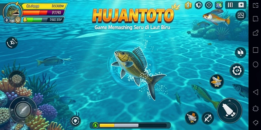 Tangkapan ikan yang besar dalam gameplay HUJANTOTO