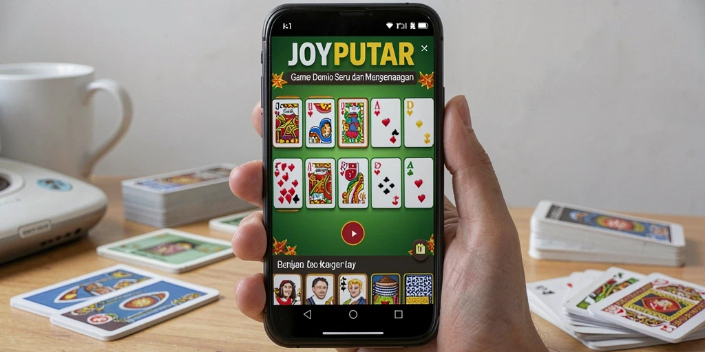 Tampilan menarik dari gameplay Domino JOYPUTAR.