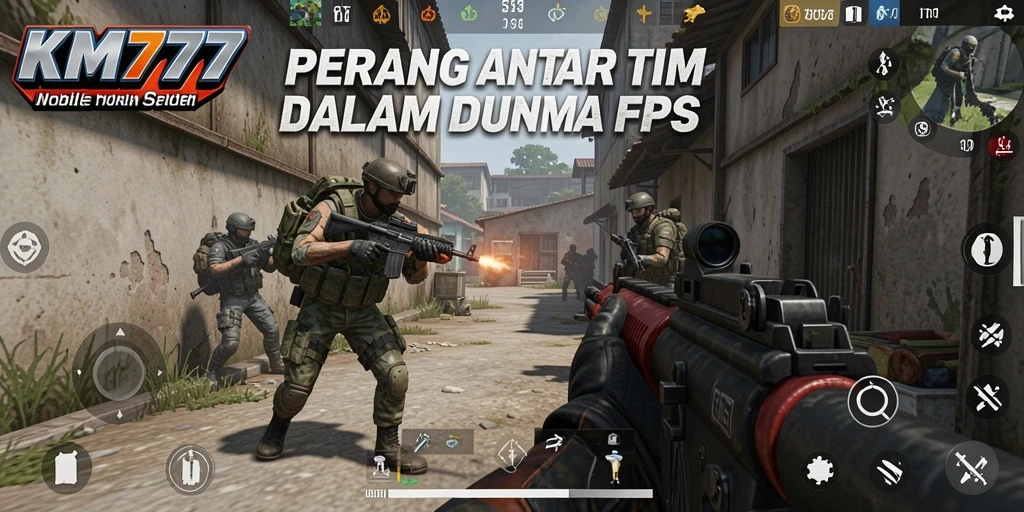 Gameplay KM777 menunjukkan pertempuran seru dengan grafis menakjubkan.