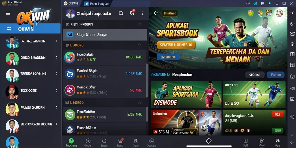 Tampilan gameplay menarik dari aplikasi Sportsbook OKWIN.