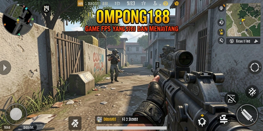 Gameplay intens OMPONG188 dalam pertempuran FPS.