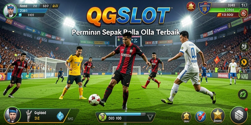 Tampilan gameplay intens sepak bola di QQSLOT.