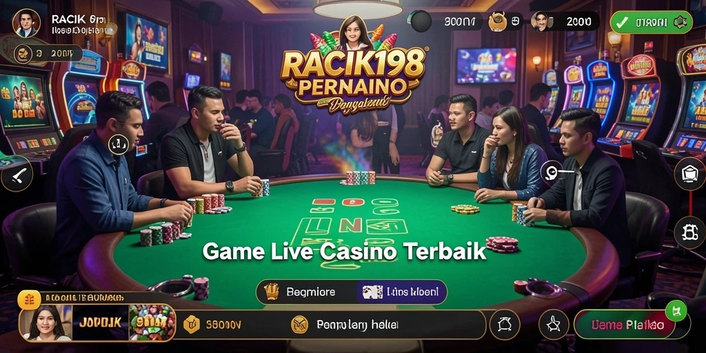 Tampilan menarik dari gameplay Live Casino yang mendebarkan.