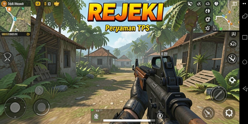 Screenshot gameplay <strong>REJEKI</strong> menampilkan aksi seru dalam pertempuran TPS.