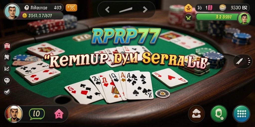 Screenshot dari gameplay Gaple RPRP777 yang seru dan interaktif.