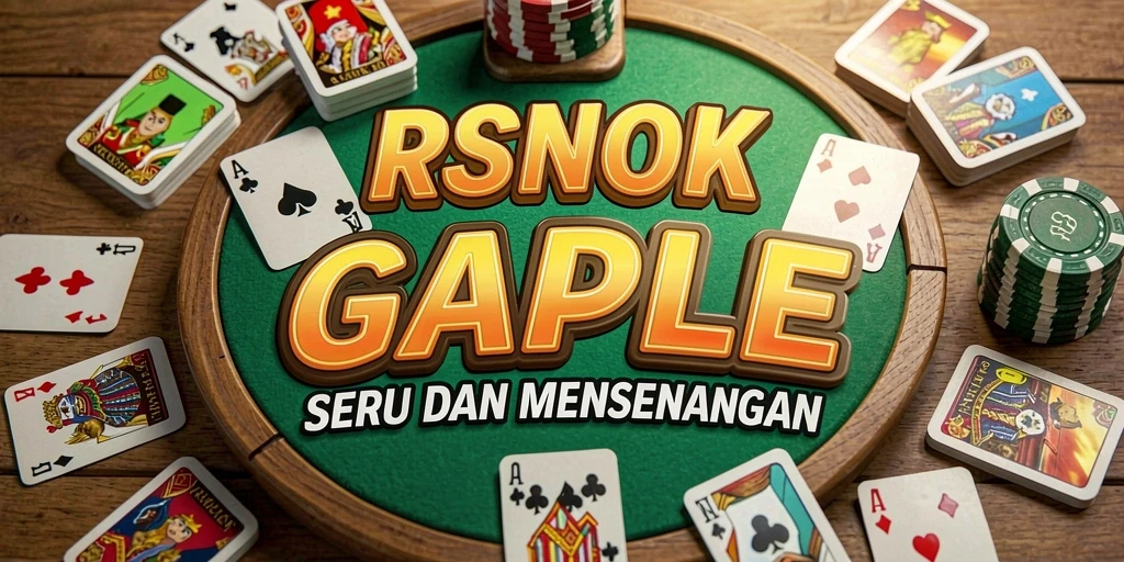 Tampilan gameplay Gaple yang seru dan interaktif di RSNOK.
