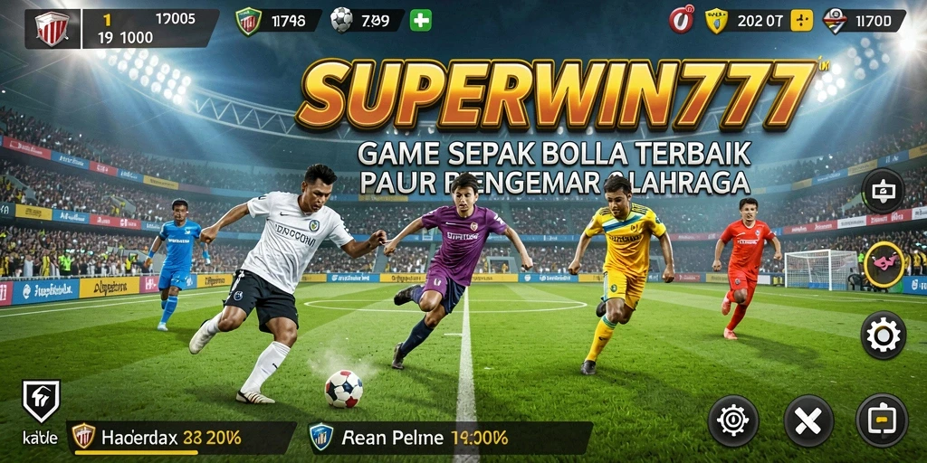 Gameplay menarik dalam SUPERWIN777 dengan aksi sepak bola yang mendebarkan.