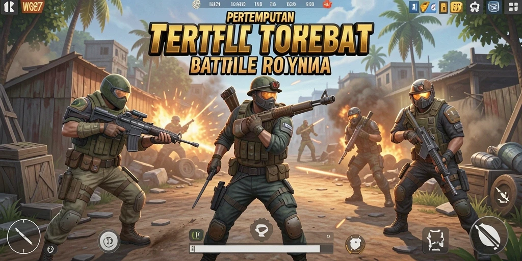 Tampilan gameplay seru dari pertempuran di WG87 dengan grafis menakjubkan.