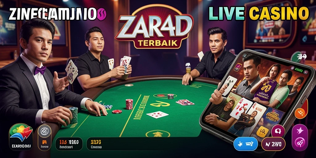 Tampilan gameplay Live Casino ZARA4D yang mendebarkan dan interaktif.